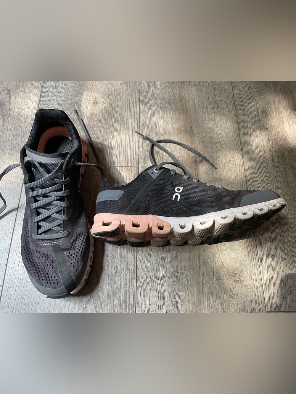 On Running Women's Black & Pink Cloud Running Shoes